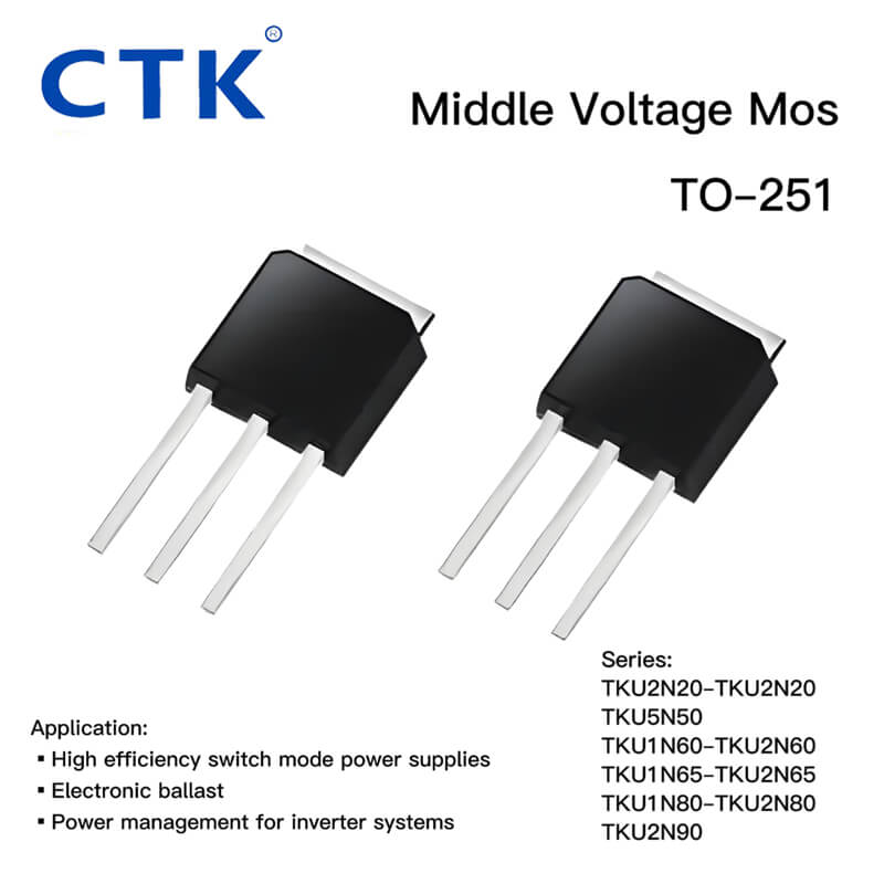 TO-251 Middle Voltage Mosfet U2N20 Plastic Package